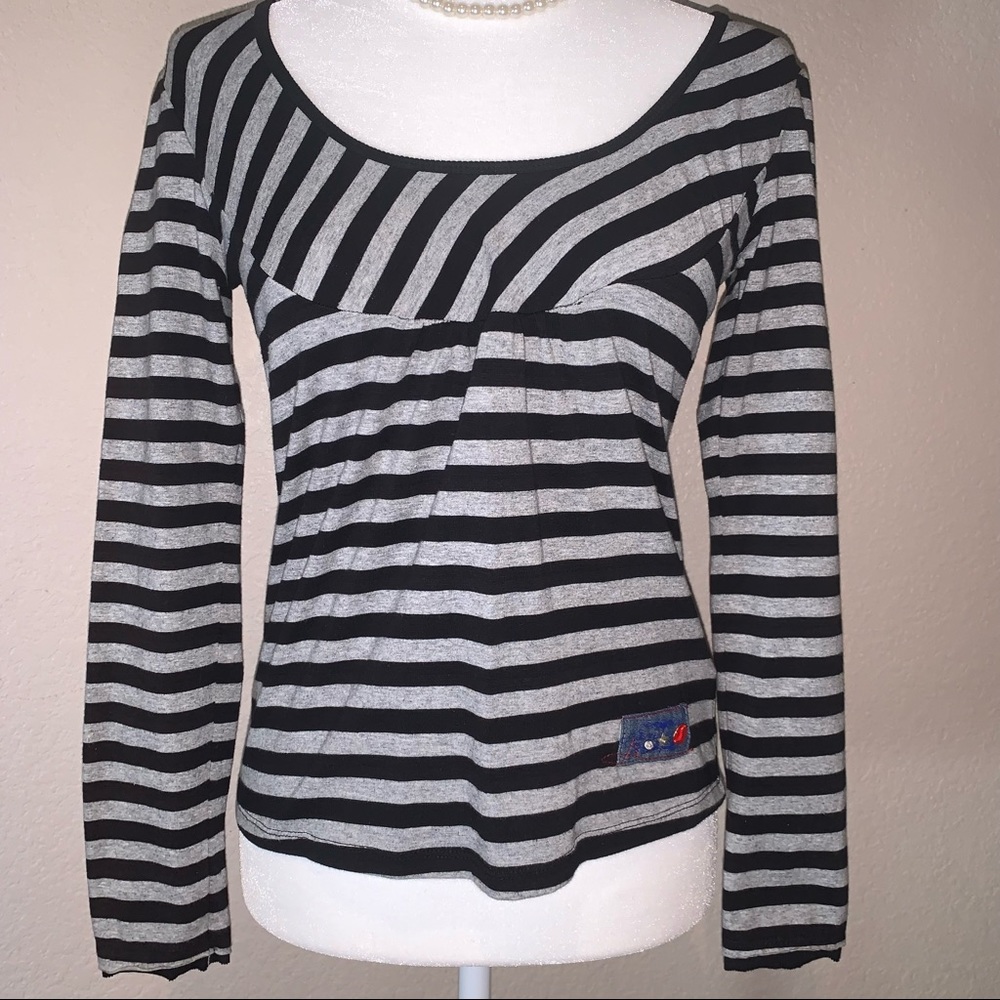 Lucidy gray and black blouse size L